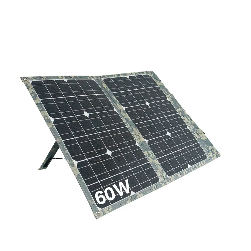 PERC Cells 60 Watt Monocrystalline Solar Panel 60W Portable Solar Panel Foldable With USB Output