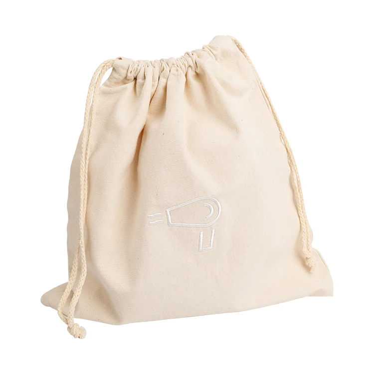 Good quality new style cotton drawstring bag canvas shopping packaging bags