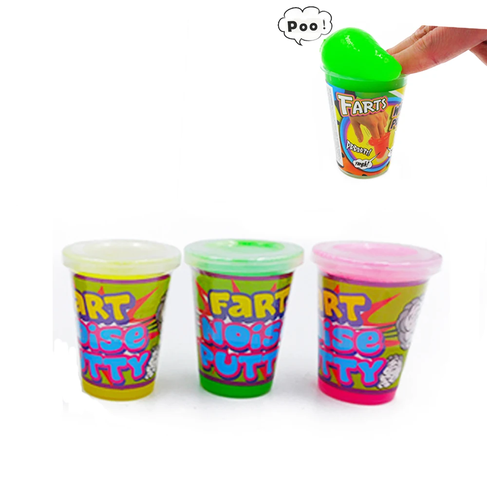 Funny Prank Flarp Fart Noise Putty Slime Toys For Kids Bouncy Ball Squish to Make Gas Sounds