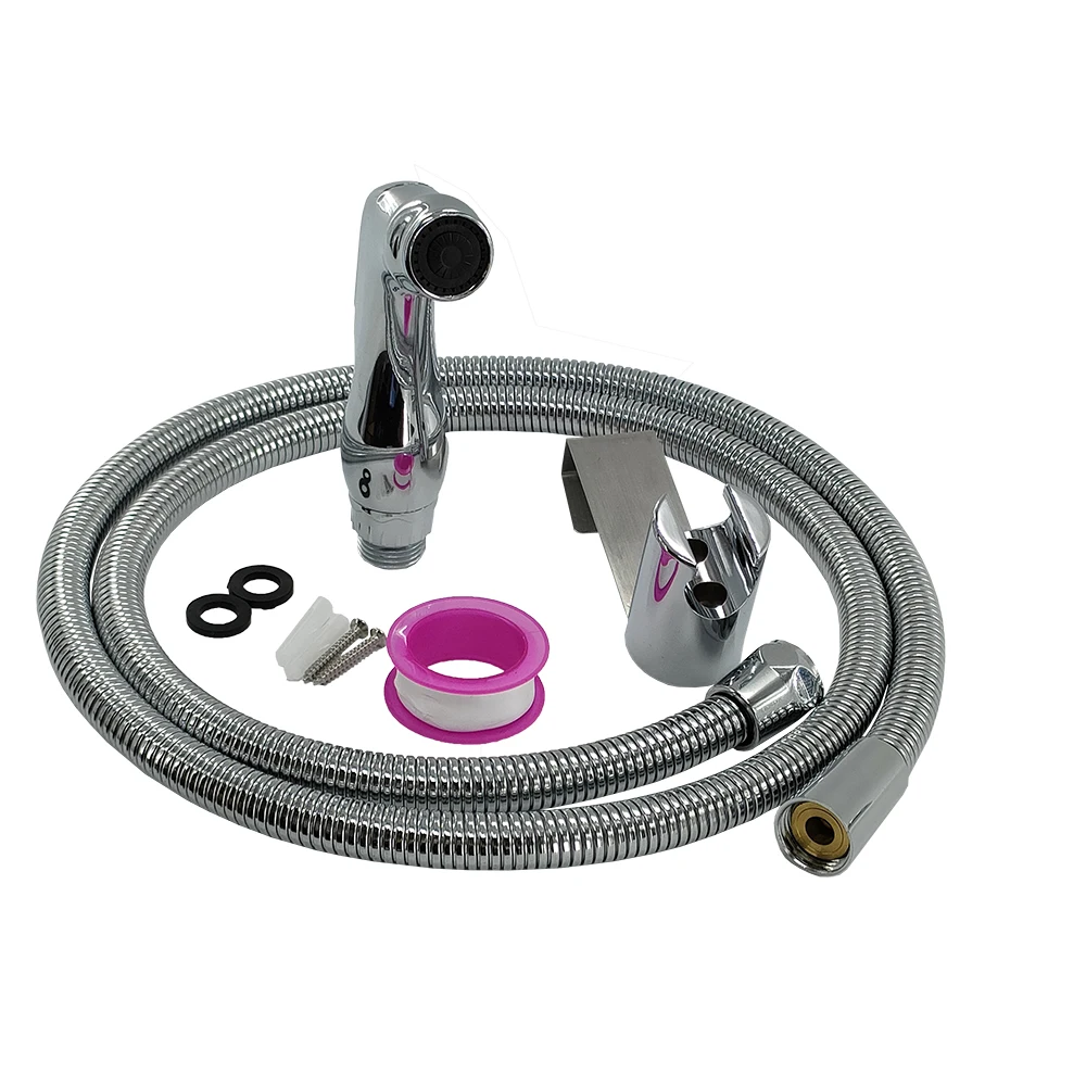HaoEhhl OEM/ODM Xiamen Manufacturer Bathroom Hand held mixer Portable Bidet Sprayer Toilet Set Shattaf Kit