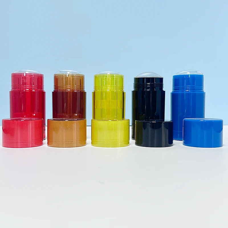hot sale 75ml 52g 15g Custom empty biodegradable red yellow blue black Deodorant Stick Antiperspirant Round tube Container