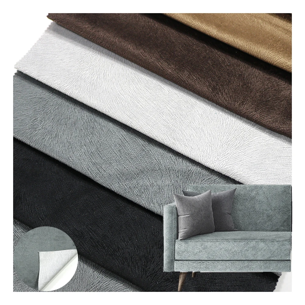 Домашнее деко Полиэстер Fdy velboa выгорание бархатная ткань для sofa100% полиэстер мебели оптом в рулоне