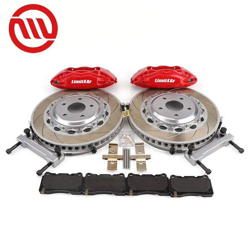 MINZHONG, оптовая продажа, комплект автомобильного дискового тормоза литья MZTSLQ с 4 поршнями и диском 330-380 мм для 17 дюймов или больших колес