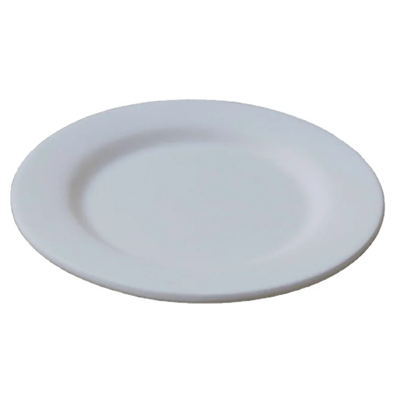 Wholesale high quality round trendy corn tortilla breakfast flat white porcelain plate