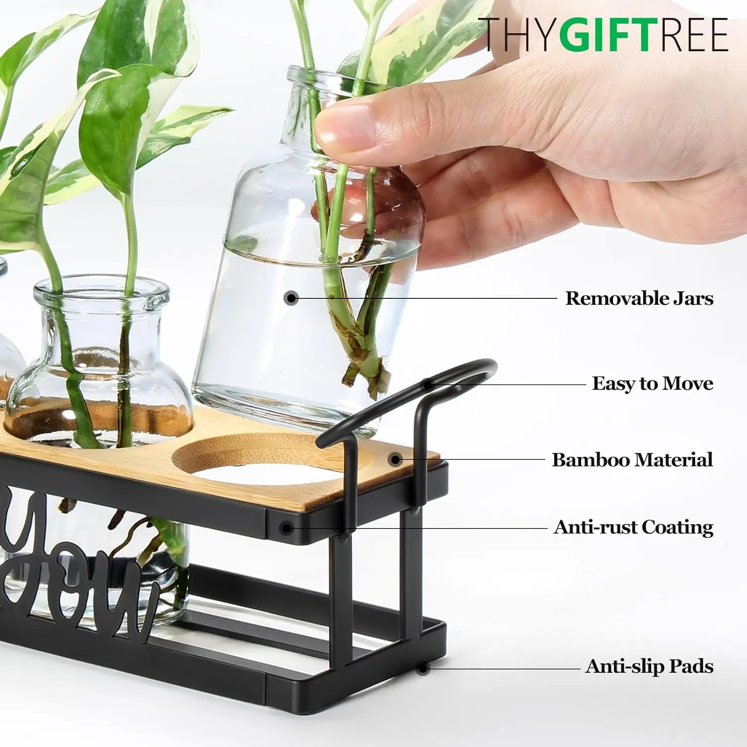 Hot Sell Hydroponic Propagation Vase Jars Terrarium Station for Plant Rooting Christmas Gifts Planter Pot