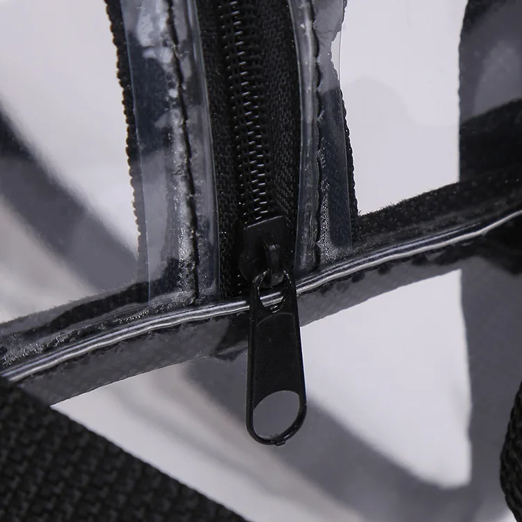 
carrying makeup toiletry storage clear pvc cosmetic bag with handle 