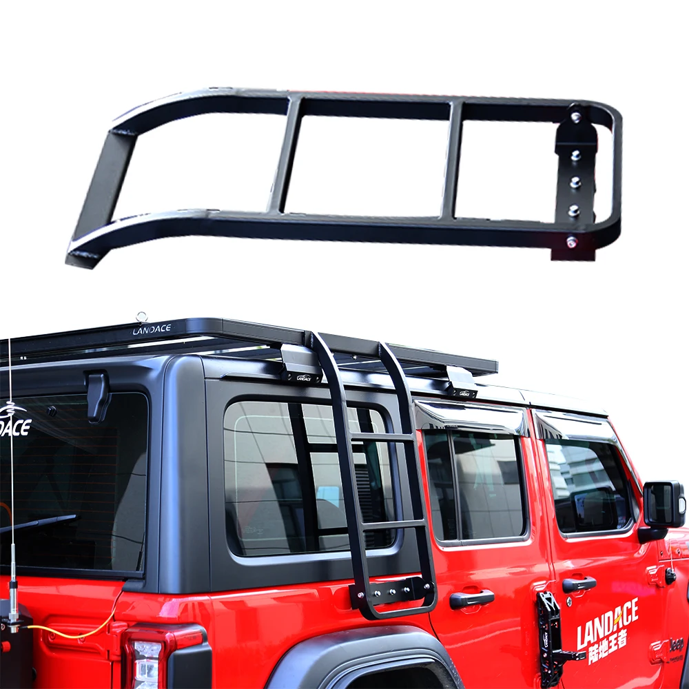 Car Ladder Support Single Sided 4X4 Car Roof Side Ladder for Jeep Roof Rack