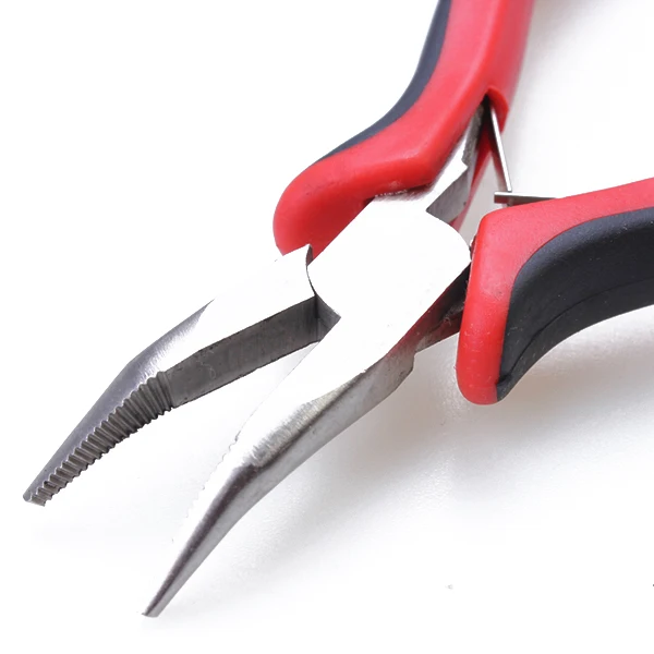 Bend Tip Pliers DIY Hair Extension Tool Clip Pliers for Micro Rings Links Beads Pro-bond Hair Extension Pliers
