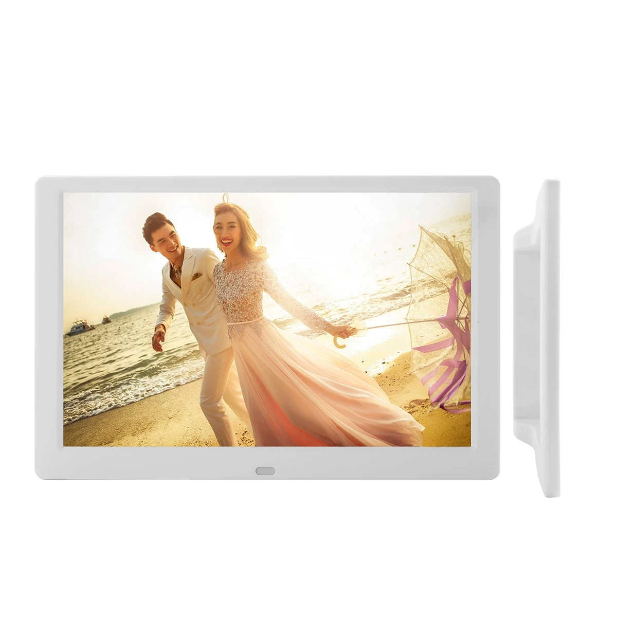 Amazon горячая распродажа 10 дюймов Цвет: белый черный цифровая фоторамка с будильник цифровые часы