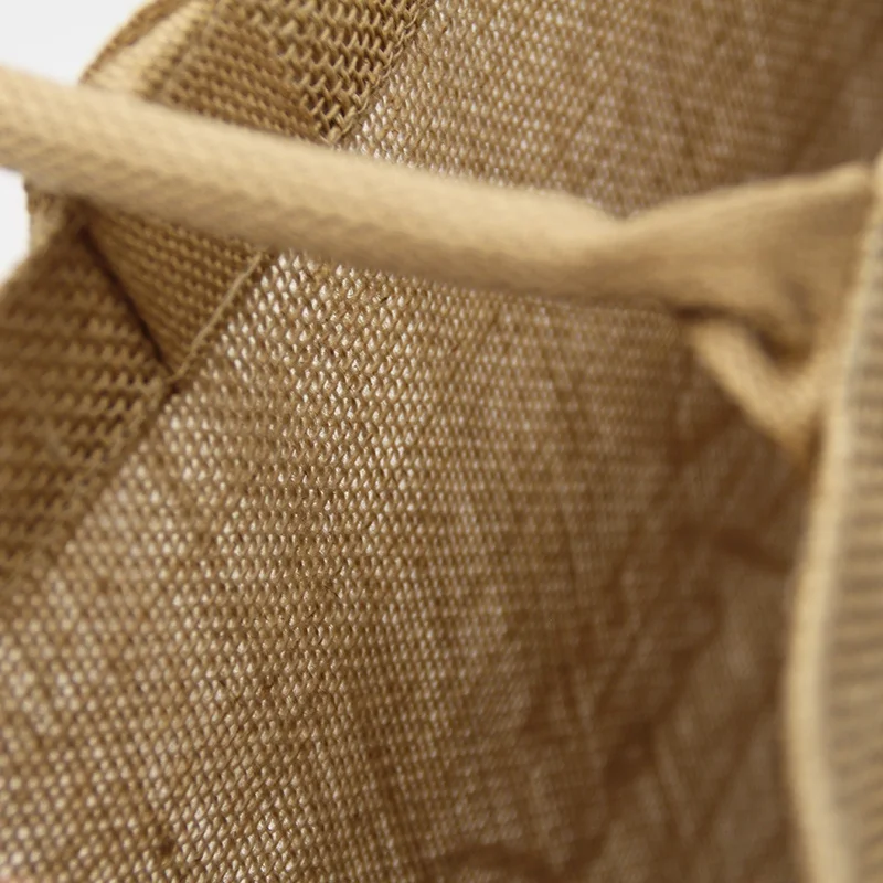 Wholesale Plain Shopper Bag Custom Printed Large Natural Eco Friendly Burlap Jute Shopping Tote Beach Bag With Logos