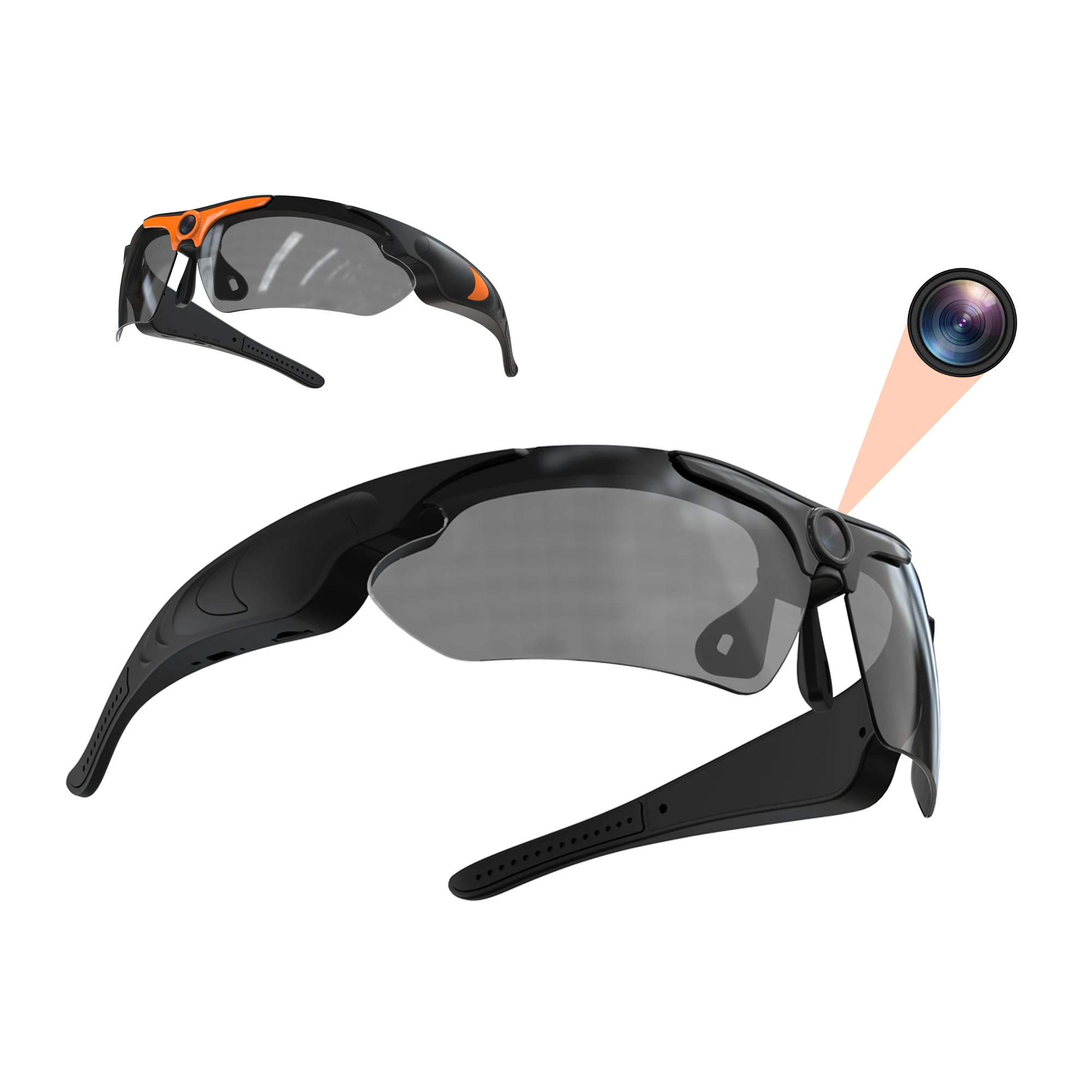 Oriteck 1080P HD Micro Camera Support Max 128GB Camera Sunglasses