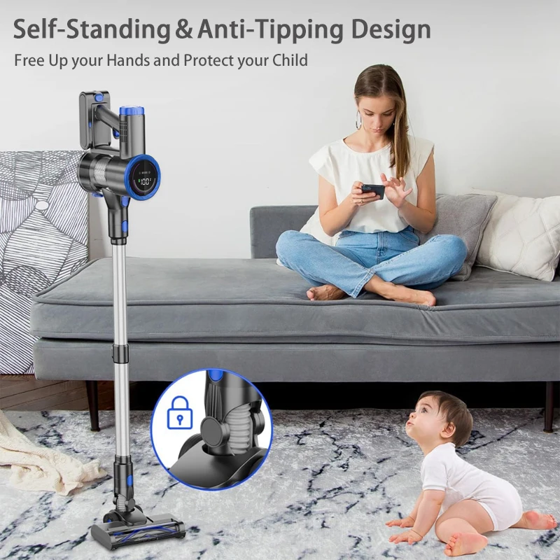 Multifunctional Household Cleaning Floor Carpet Dry Handheld Vacuum Cleaner Wireless For Home