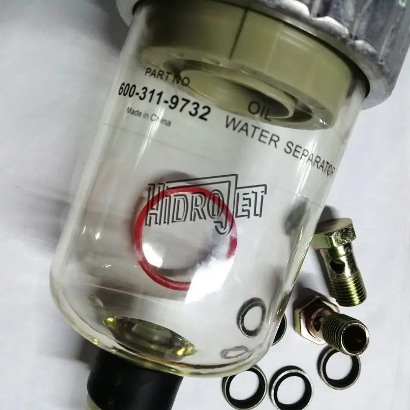 PC300-8 PC270-8 водяной сепаратор экскаватор аксессуар 600-311-9732 масляный Запчасти для экскаватора фильтр Топливный Сепаратор