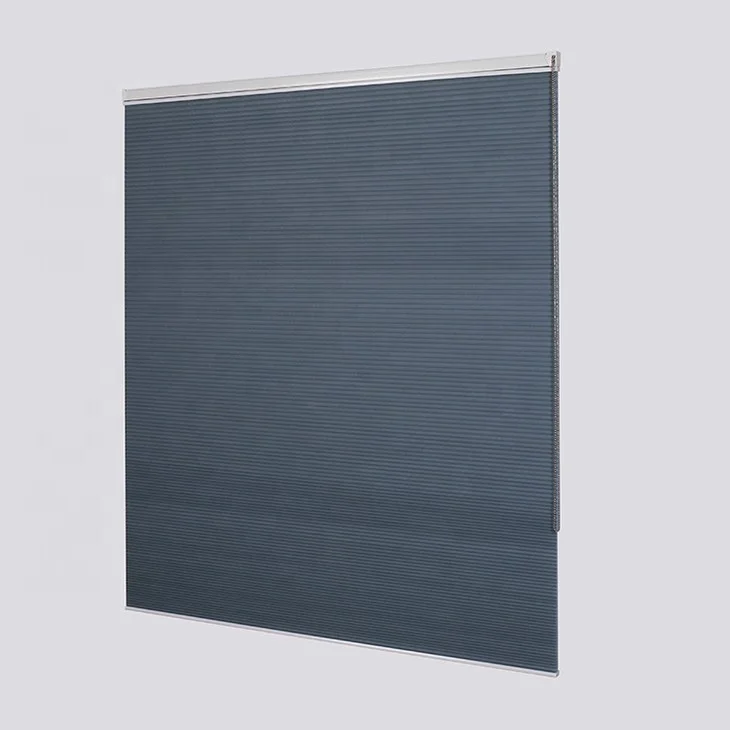 Modern double blue cell ceiling double honeycomb shade fabric blinds blackout cellular shades