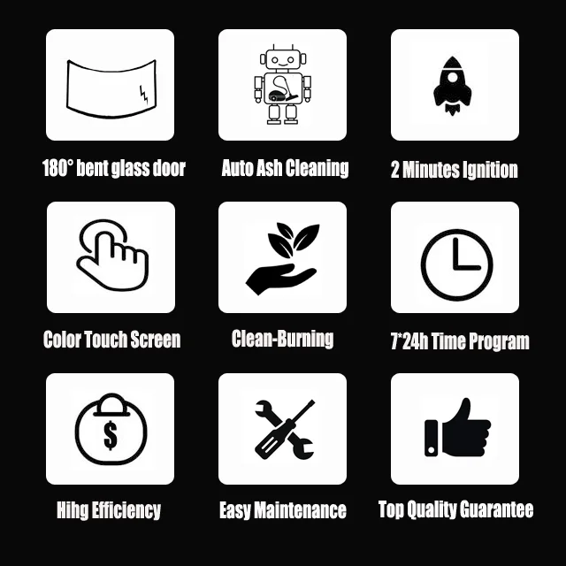 Портативная древесная пеллетная печь с искусственным интеллектом