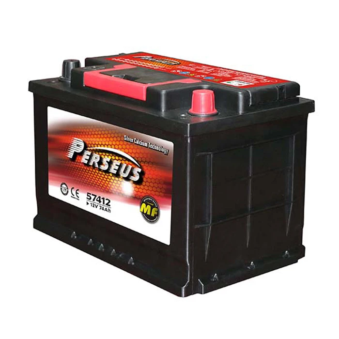 Maintenance free automotive battery 12v 74ah DIN74/57412 used scrap batteries for sale