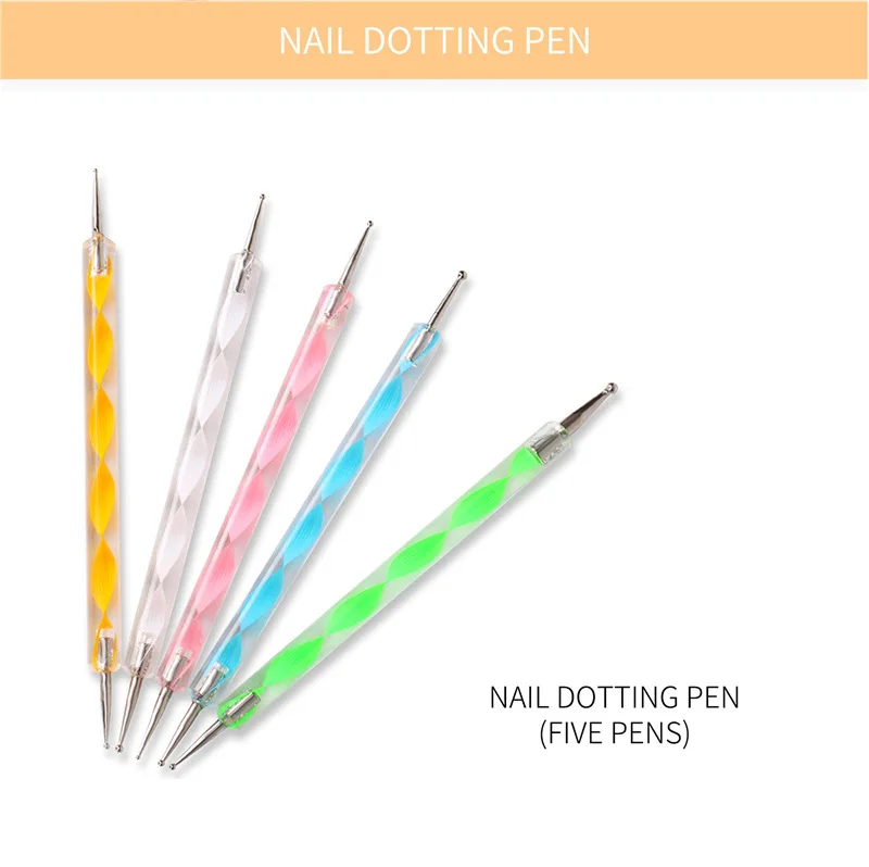 Nail Manicure Set With Glitter Rhinestones Brushes Nail Drill Machine Nail Art DIY Set With UV lamp