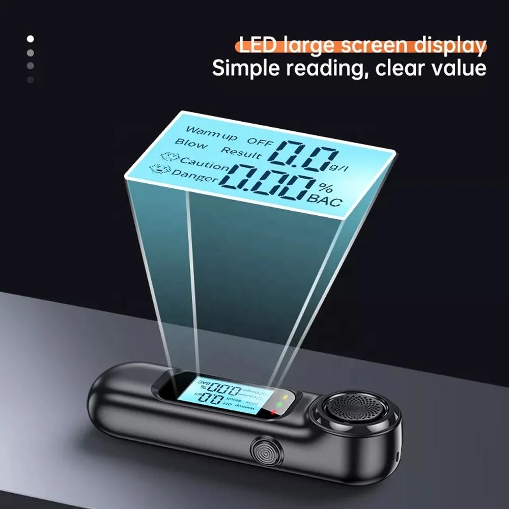 New arrival breathalyzer non-contact breathe alcohol tester with LCD digital alcohol checker japanese and english version