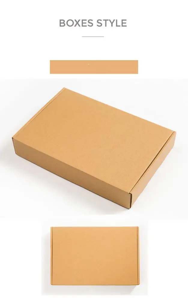 OEM accepted Custom logo design kraft corrugated mailing packaging paper boxes
