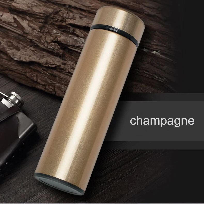 Thermal Coffee Thermos Car Water Bottle 500ml Intelligent Temperature Cold Hot Cup Stainless Steel Vacuum Flask for Gym Travel