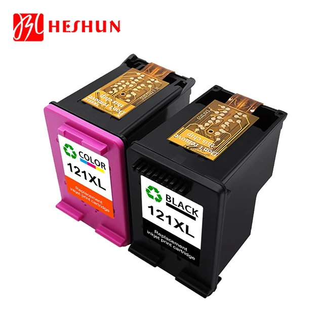 Высококачественный картридж Heshun 121XL 121 XL Remanu для Deskjet D1620/D1630/D1658/D1660/D1663/D1668/D2530/D2545/D2560/D2563