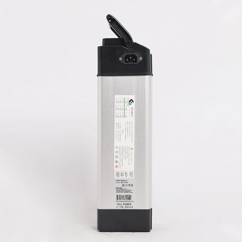 E-bike battery 36V/48V/72V silver fish battery lithium ion pack capacity 10A to 40A electric bike lithium battery