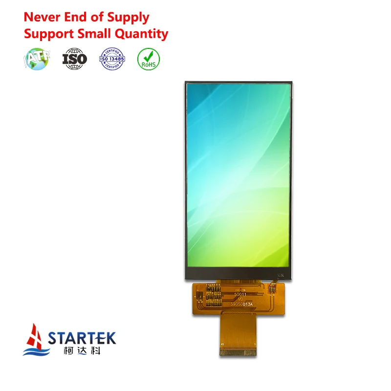 OEM SPI RGB Small Size 5 inch LCD Panel 480x854 High Resolution 5 inch LCD Displayer