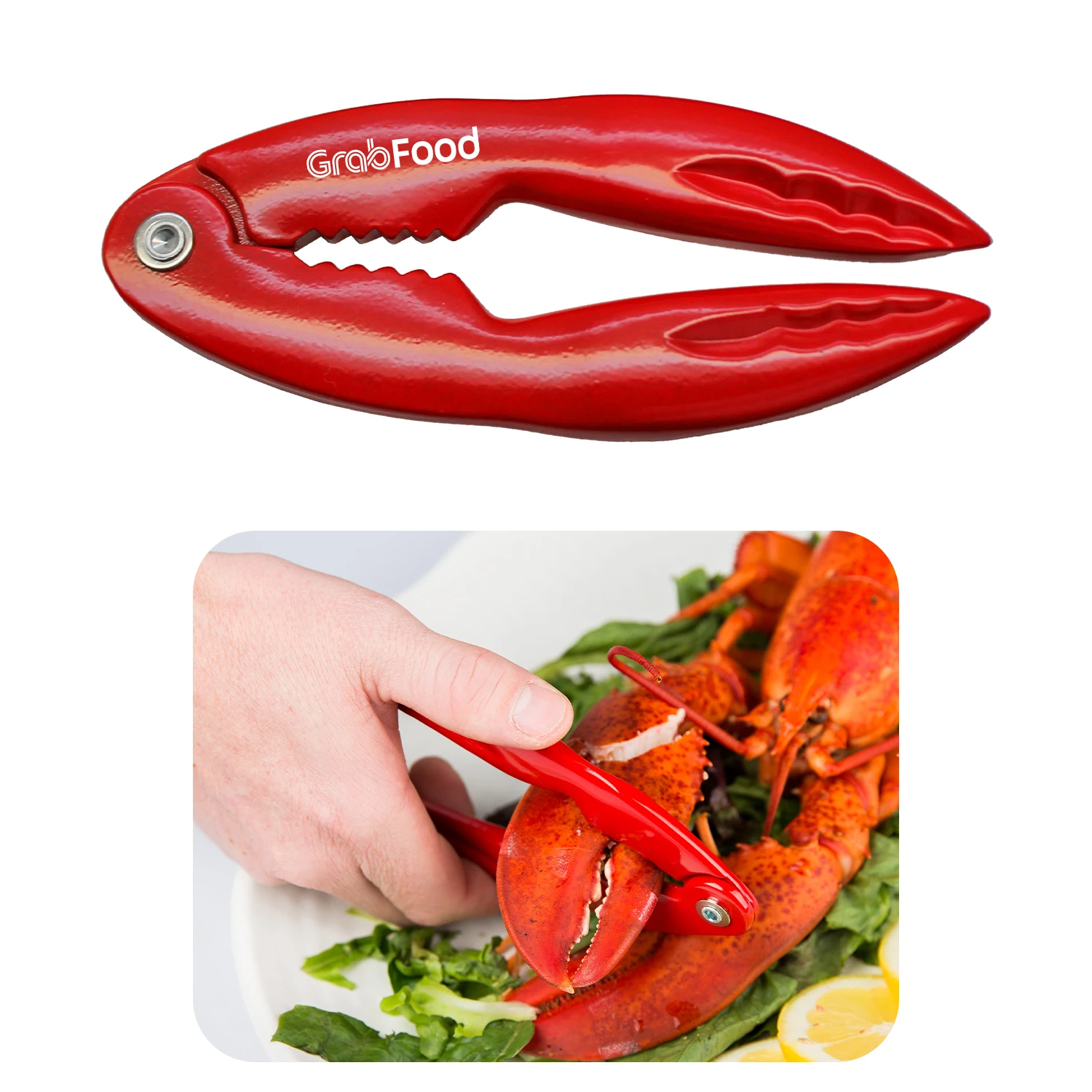 Cheap price commercial handheld kitchen gadgets portable stainless steel food tong seafood picks claw and crab leg cracker tool