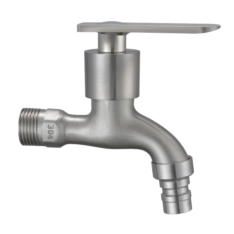 Appearance  SUS 304 Stainless Steel taps Single Handle Cold Water Wall Mounted Wash Machine Faucet Balcony Mop Faucet