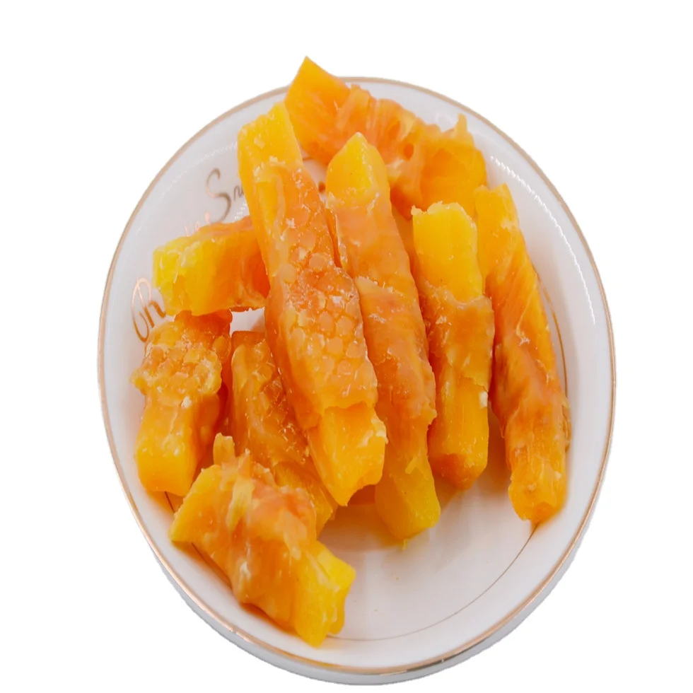 Private Label Natural freeze dried pet dog treat Fish skin Wrap Sweet Potato rich in protein shandong factory