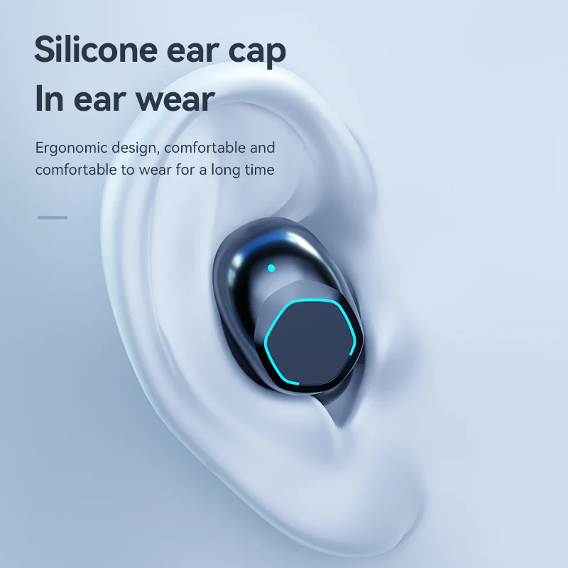 Bluetooth V5.3 Wireless Earphones Zero Delay In-Ear Noise Reduction for Gaming & Sports Waterproof with LED Battery Indicator
