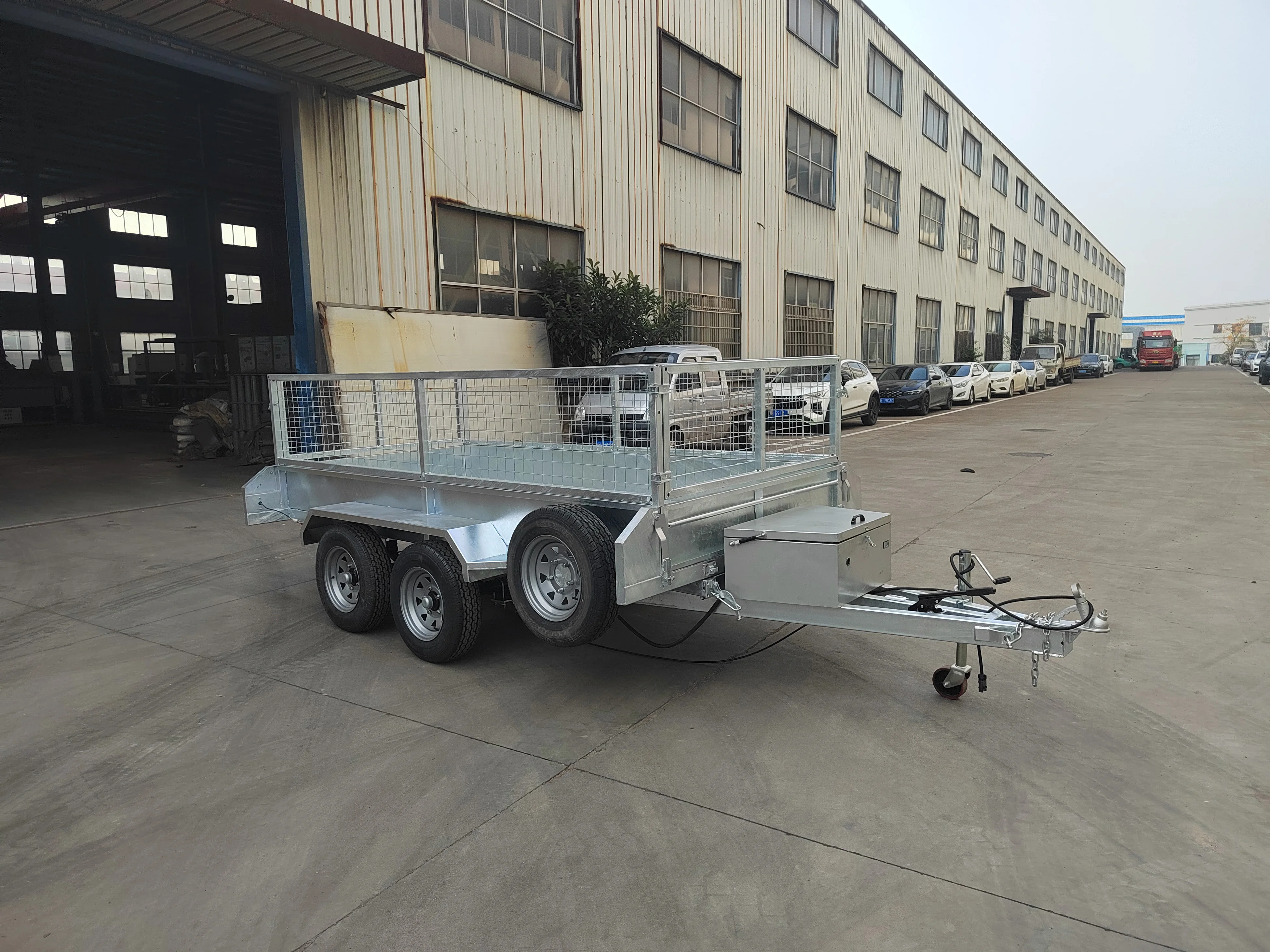 Factory price truck trailers 6x4 7x5 customized hot dipped galvanized  farm cage trailer