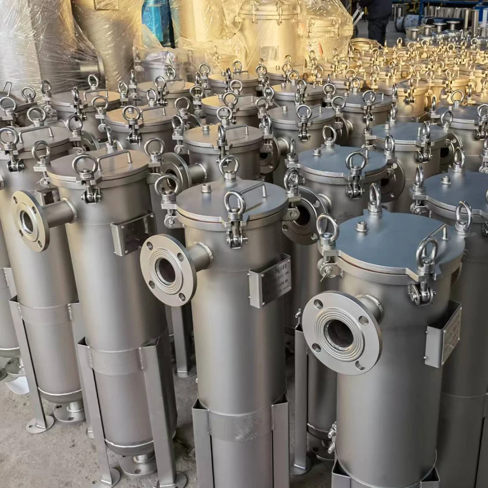 Industrial Stainless Steel #2 Multi Liquid Bag Filter Housing Pressure Vessel Core Component for Manufacturing Plants and Farms