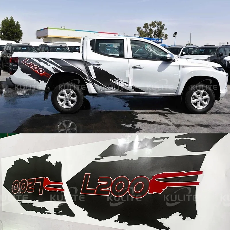 Truck Body stickers for Pickup 2020 Mitsubishi L200 Triton DC 4X4 Stickers