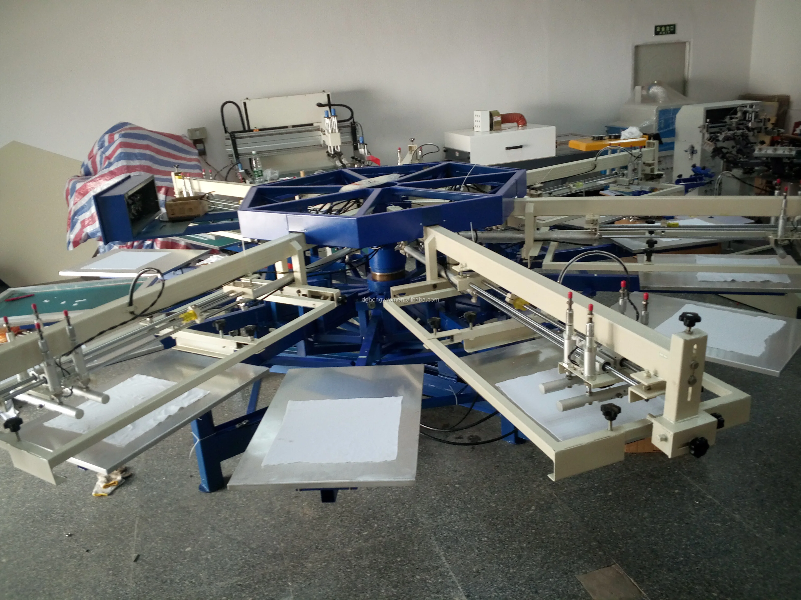 Best Price 6 Color Automatic Octopus Printing Machine For T shirt