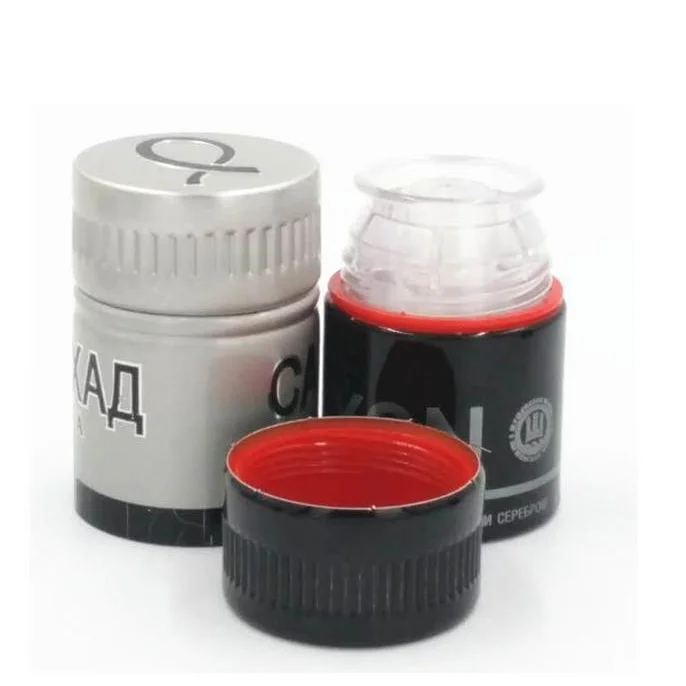 Customized Russian Vodka Silver Caps 3347 mm 3358 mm Vodka Rum Gin Whiskey Tequila ROPP Aluminum Screw Cap