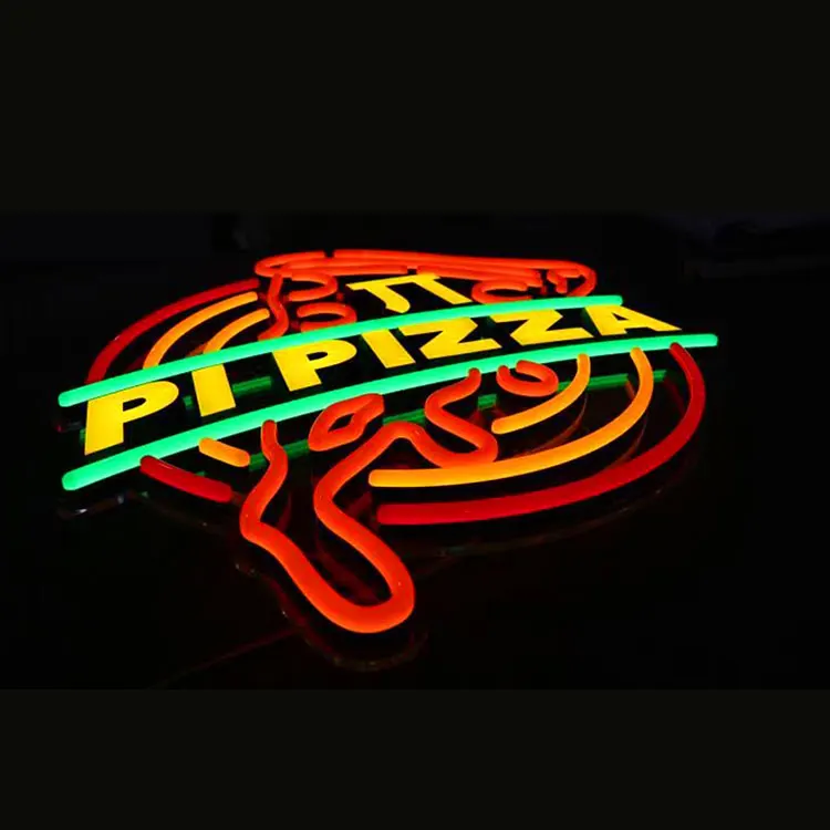 Открытый неоновый знак с логотипом на заказ 3D светодиодный электронный подсветкой неоновые