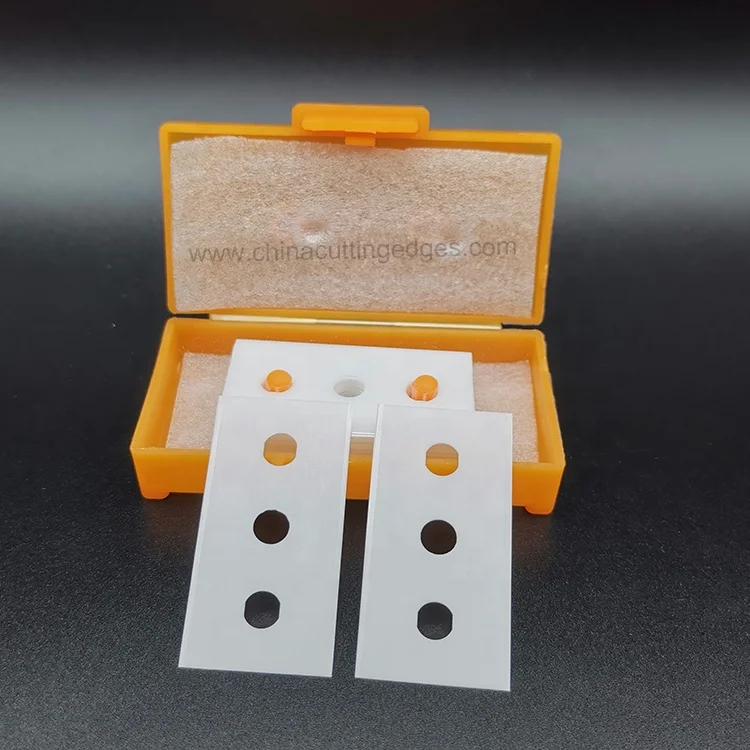 Zirconia Blades Slitting Machine Blade Ceramic Three Hole Blade