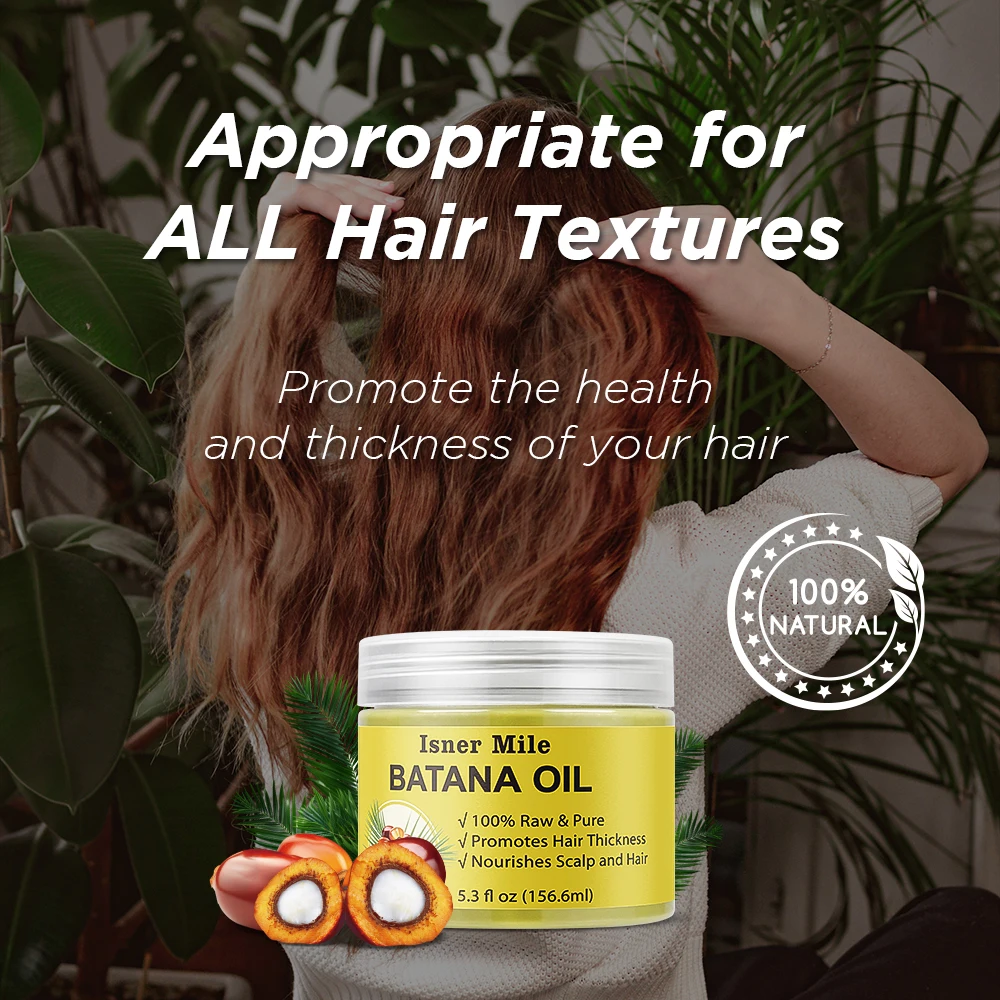 Raw Batana Oil 100% Natural Organic Hair Growth Oil Solution for Hair Loss Treatment hair regrowth