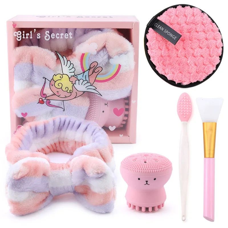 Beauty Skin Care Set Wash Face Silicone Small Octopus Facial Cleansing Brushes Exfoliating Blackhead Mask Remover Skin maquiagem