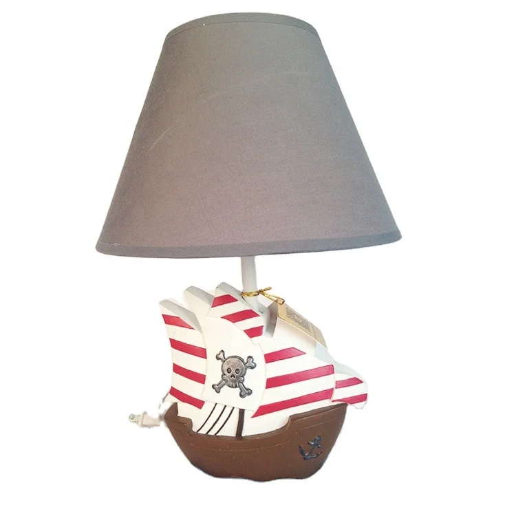 Hot Sale Model Pirate Ship Table Lamp Corsair Shape Study Desk Lamp