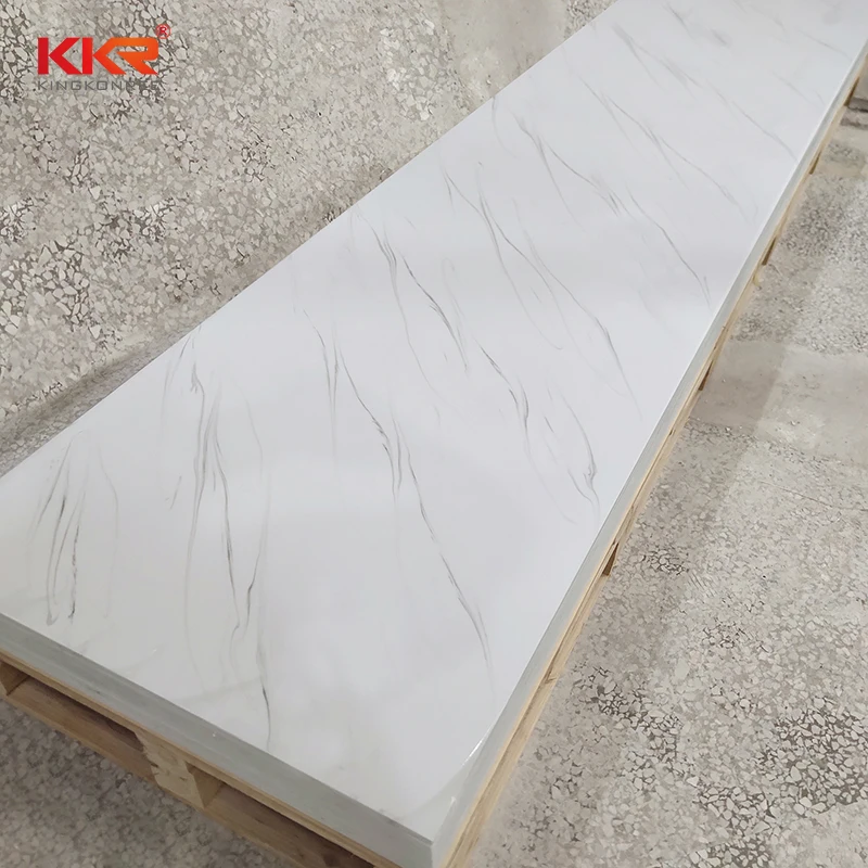 Завод KKR 12 мм натуральные мраморные цвета бесплатные образцы панель из искусственного камня акриловый лист с твердой поверхностью