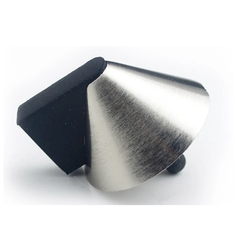 Custom Simple Floor Mount Zinc Alloy Door Stopper Rubber Door Holder