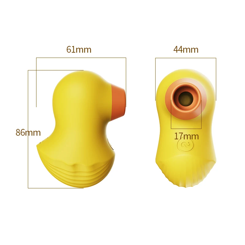 7 Vibration Yellow Hot Sex Products Mr. Duck Cute Sucker Silicone Breast Sucking Sex Toys