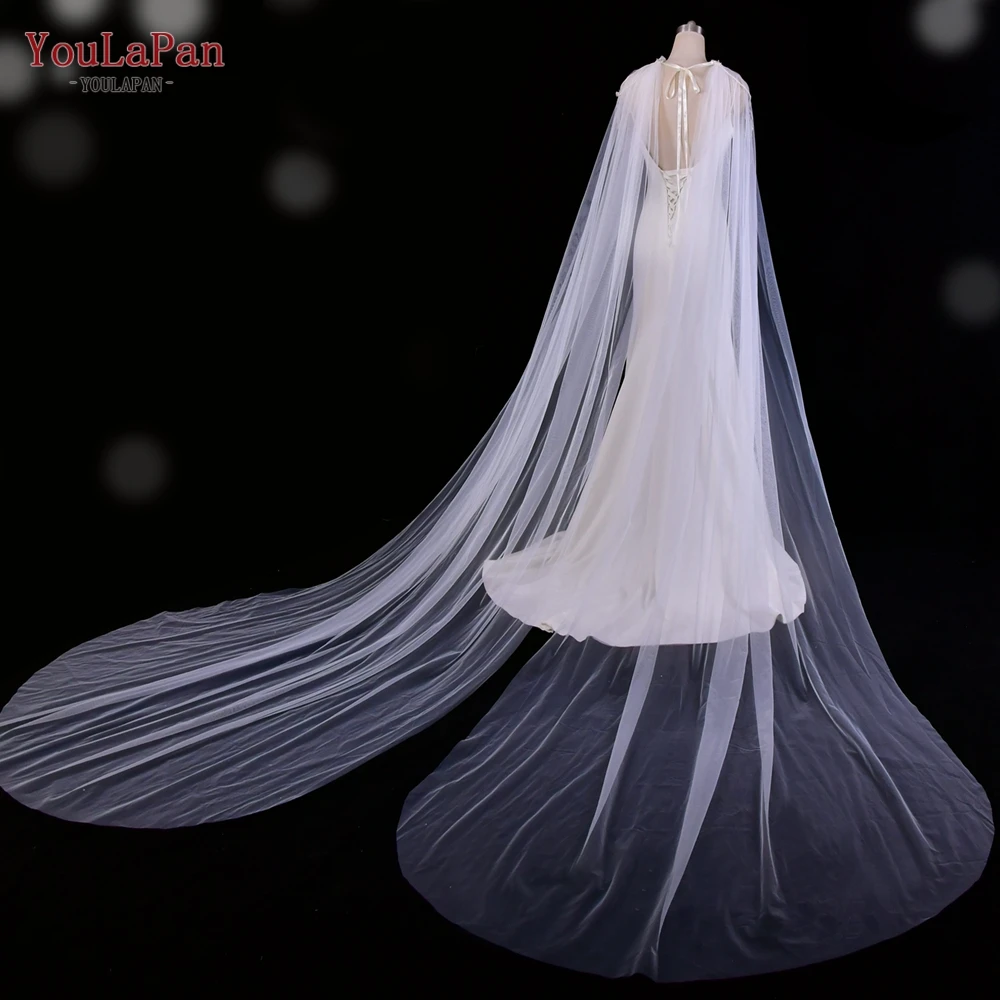 YouLaPan VG03T High Quality Castle Cathedral Girls Shawl Wedding Cloak Bride Wedding Accessories Wedding Cape