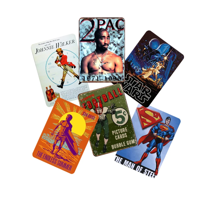 Movie Vintage Metal Posters Art Tin Signs Man Cave Bar Pub Club Wall Decor