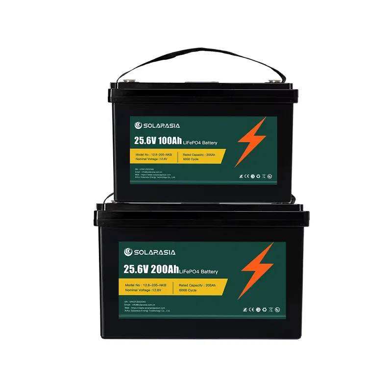 Factory Price Lithium Battery 100Ah 200Ah Solar Battery 12V 24V High Efficiency Lifepo4  Lithium Phosphate Battery for Solar Use