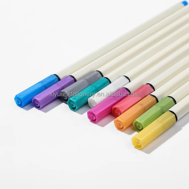 Hot Selling 15-Color Set of Metallic Marker Pens Permanent Ink 1mm Writing Width for DIY Photo Albums and Markers Brush Pens