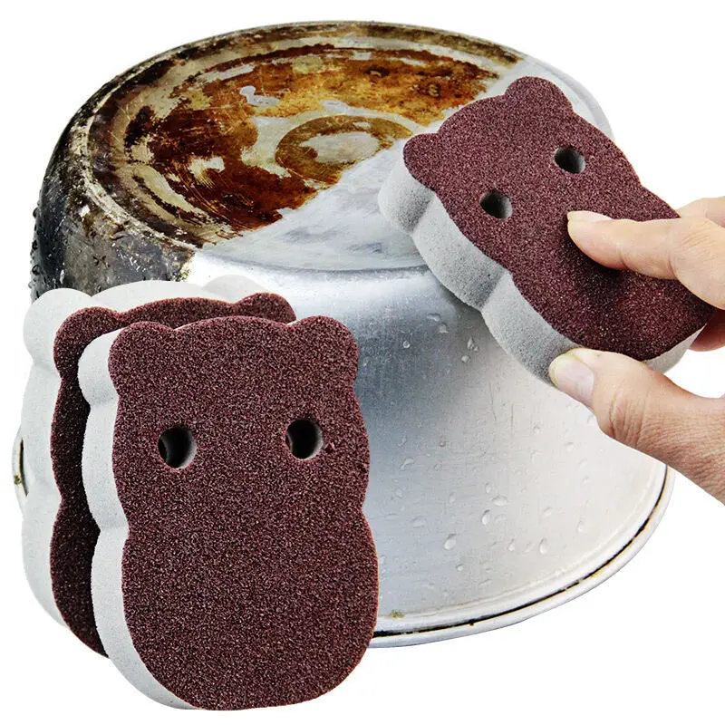 
Magic Sponge Eraser Rust Remover Brush Dish Pot Cleaning Brush Sponge Emery Descaling Clean Rub Pot Kitchen Gadgets 