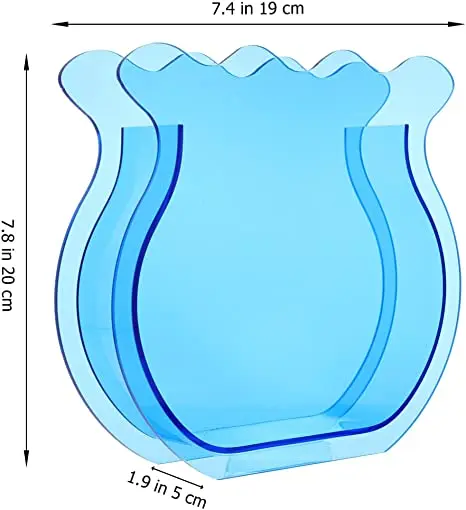 Modern Livingroom Decoration Custom Clear Acrylic Flower Vase